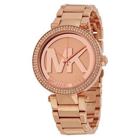 michael kors damenuhr mk5865|Michael Kors parker rose gold dial.